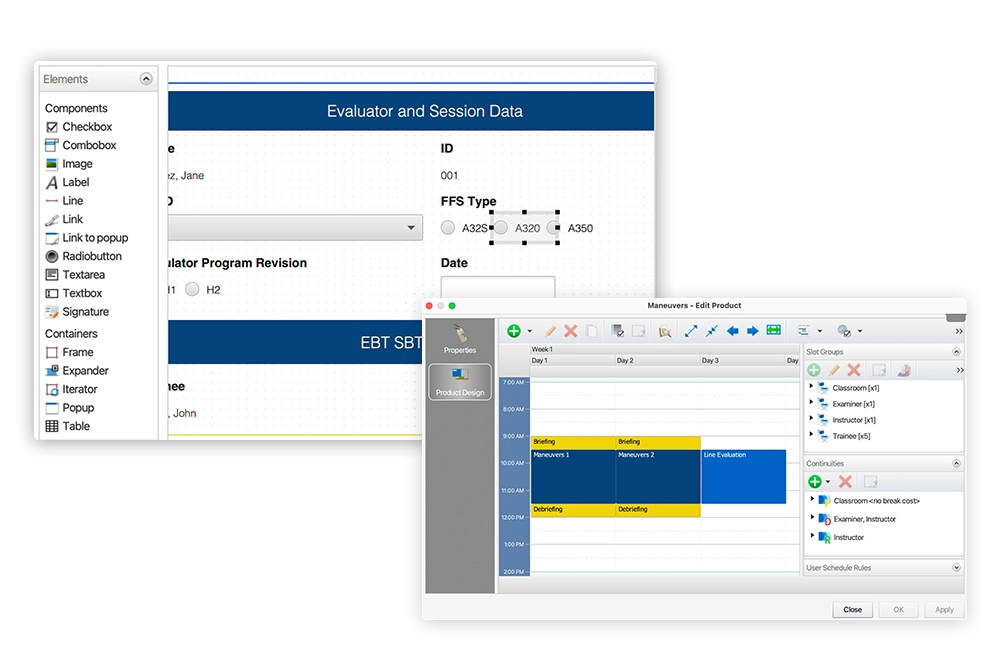 Course Builder for Aviation Training Management System