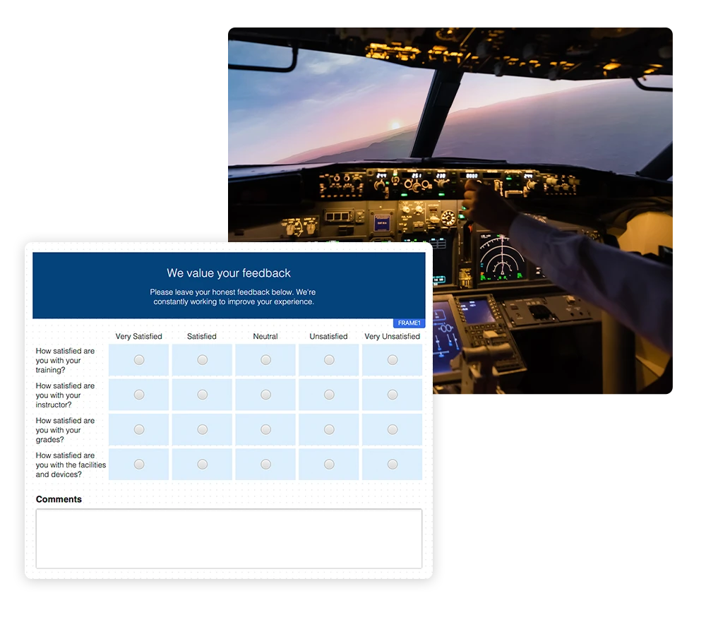 Aviation Curriculum Management Trainee Feedback Forms