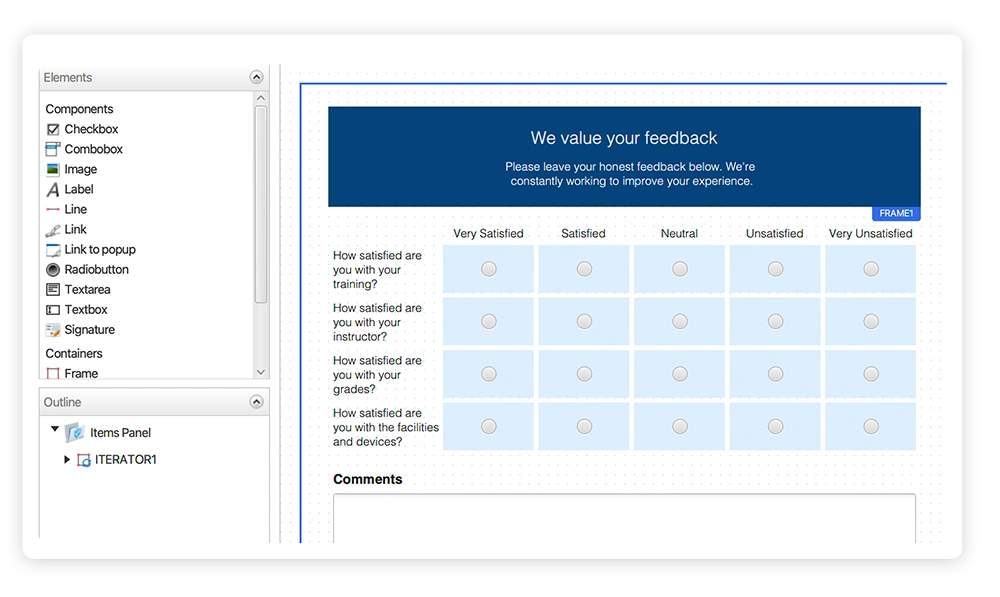 MINT TMS - Trainee Feedback Data Collection